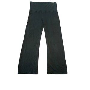 Bun Maternity Black Flare  Leggings Pants Medium Short